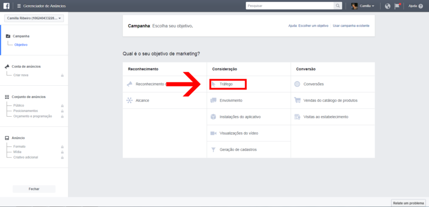 3º Passo - Criar Anúncios no Facebook Ads