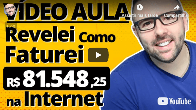 Assista a essa aula com o Alex Vargas - Um Dos Maiores Especialistas Em Criação De Negócios Na Internet!