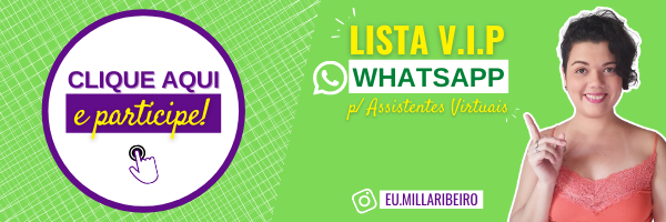 Lista VIP no WhatsApp para Assistentes Virtuais! Lista VIP no WhatsApp para Assistentes Virtuais!