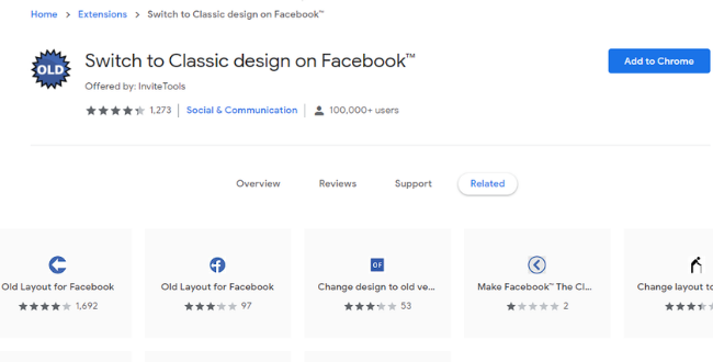 Extensão para Chrome ajuda a voltar para versão Clássica do Facebook