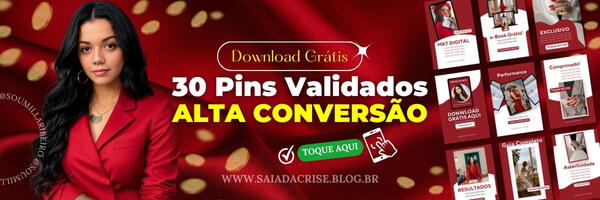 Banner CTA para Canva Templates Pinterest Grátis